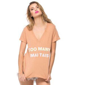 BRAND NEW - Too Many Mai Tais Classic V-Neck - Size M